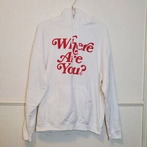 Blink-182 Where Are You And I'm So Sorry White Hoodie Sweatshirt Women's Large